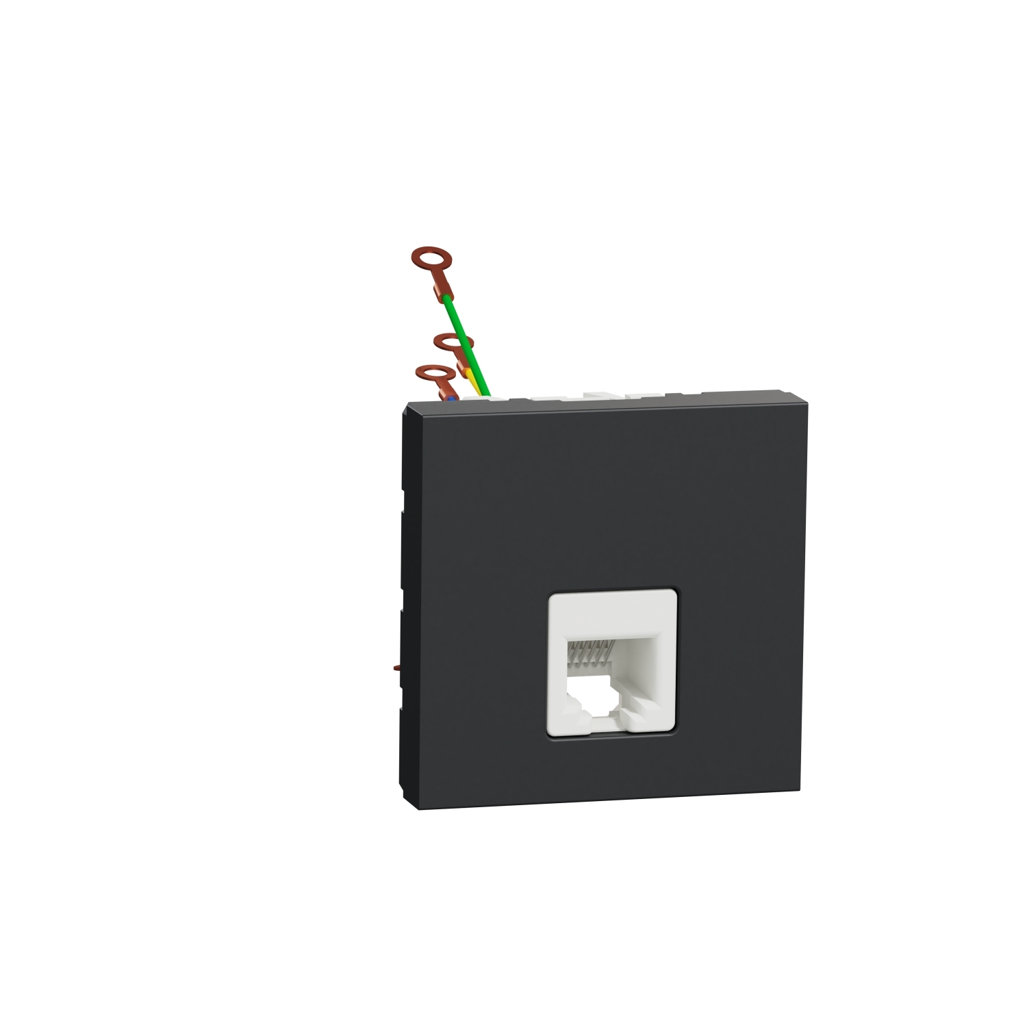 NU349754 Utičnica telefonska RJ12 6 kontakata 2M modularna crna