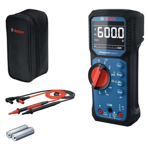 BOSCH GDM 600-15 Digitalni multimetar CAT III 600V IP65 LCD True RMS