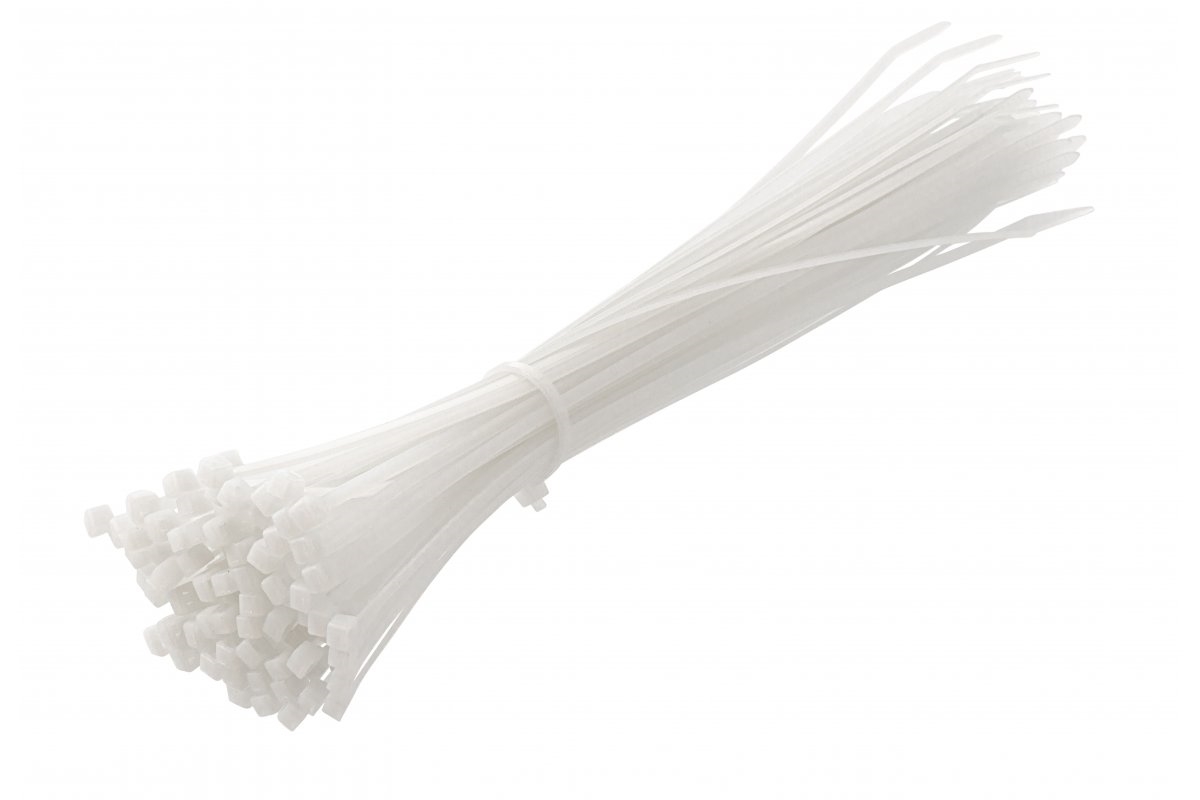 HT2C725 Kablovske vezice PVC 300x3.6mm bijele 100kom