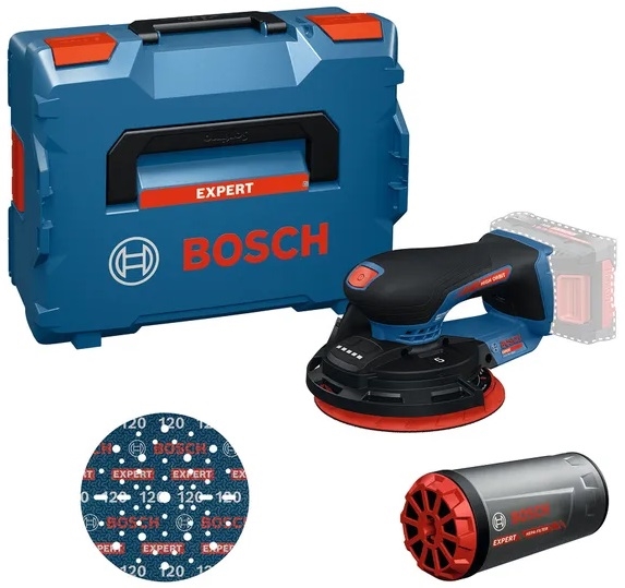 BOSCH EXPERT EXEX18V-150-5 Akumulatorska šlajfarica - ekscentrična brusilica 150mm 18V SOLO L-Boxx