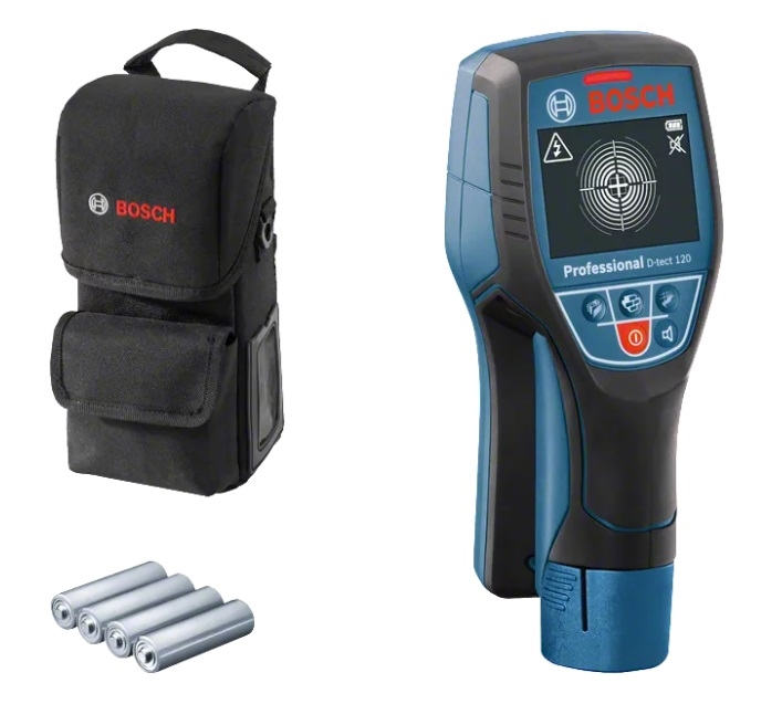 BOSCH D-tect 120 Detektor kablova metala i drveta 4x1.5V AA u torbici