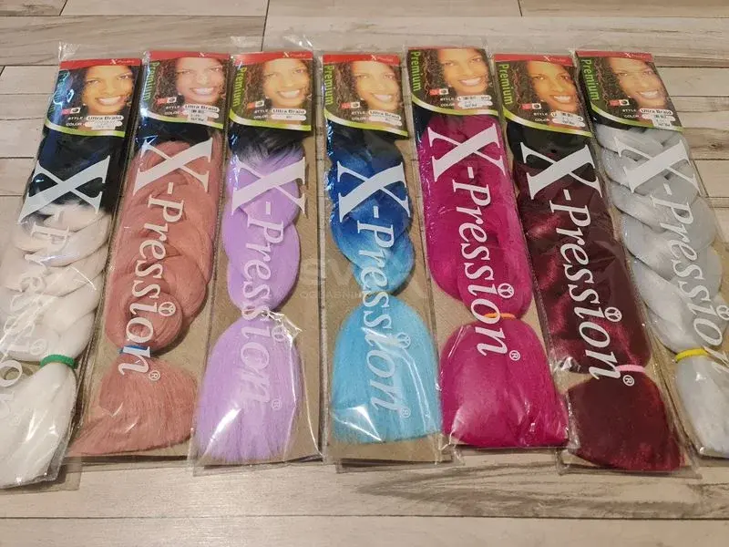 Pletenice za kosu u dve boje