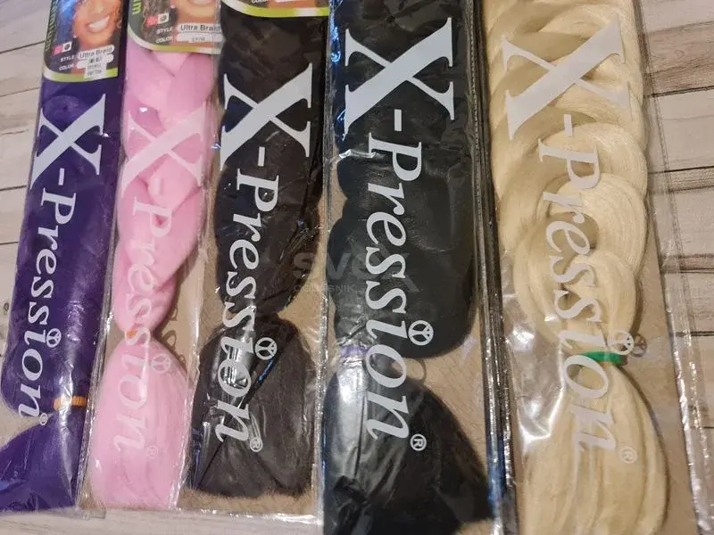 Pletenice za kosu 165 gr jednobojne