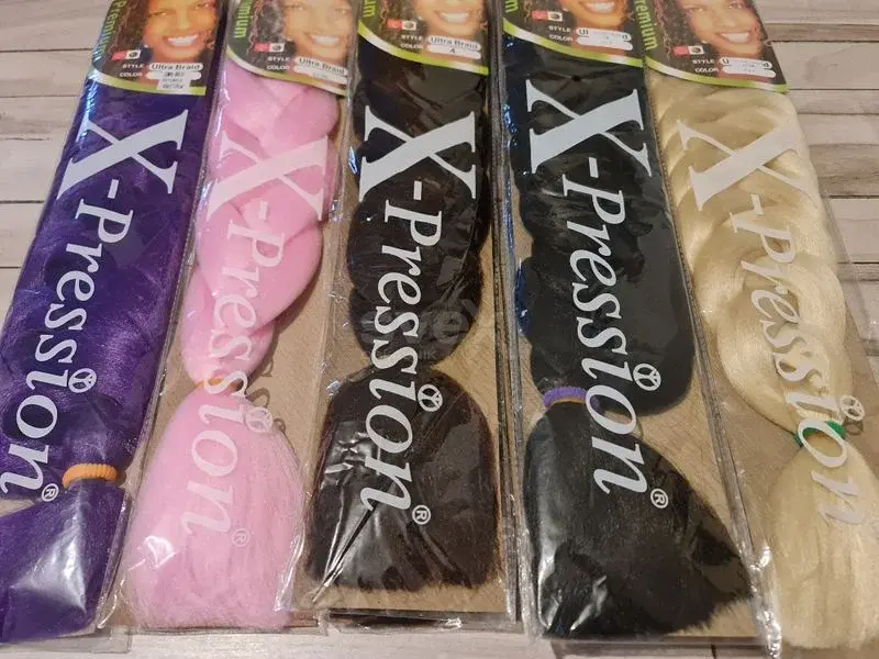 Pletenice za kosu 165 gr jednobojne