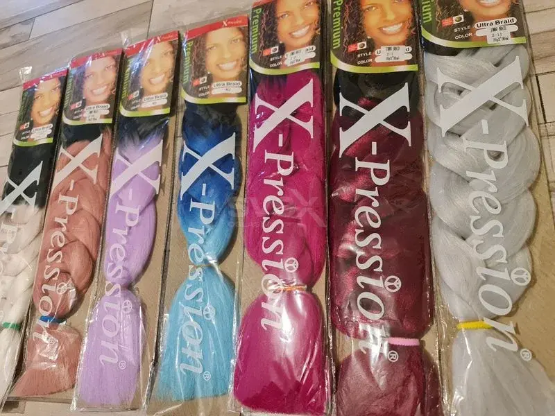 Pletenice za kosu u dve boje