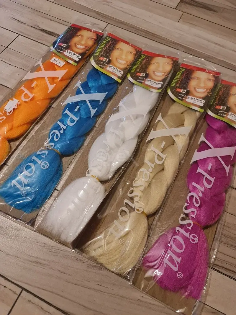 Pletenice za kosu jednobojne
