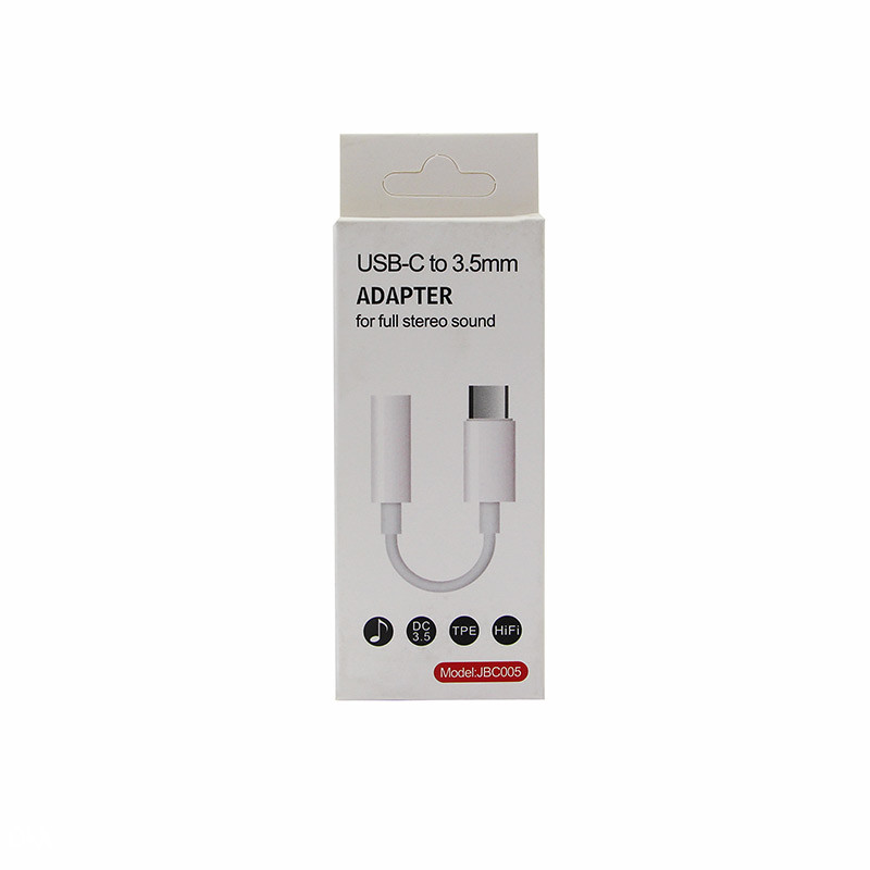 Adapter za slušalice Type-C in 3.5 mm JBC005 Bijela