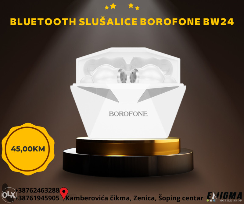 Bluetooth slušalice Borofone BW24  crne i bijele