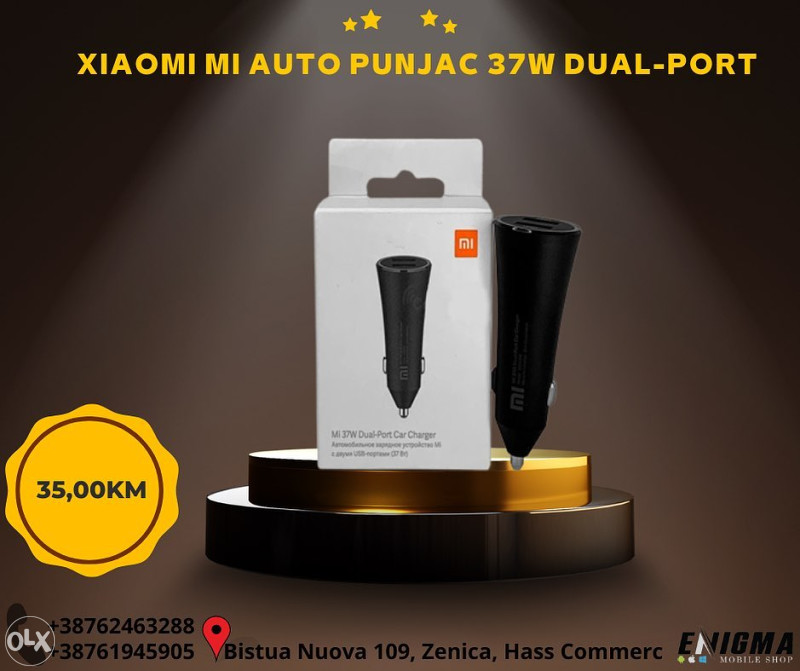 Xiaomi Mi Auto punjač 37W dual port