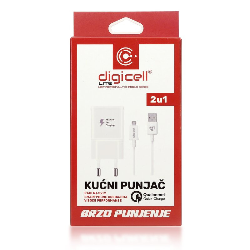 DIGICELL Lite Kucni Punjac micro fast 2u1