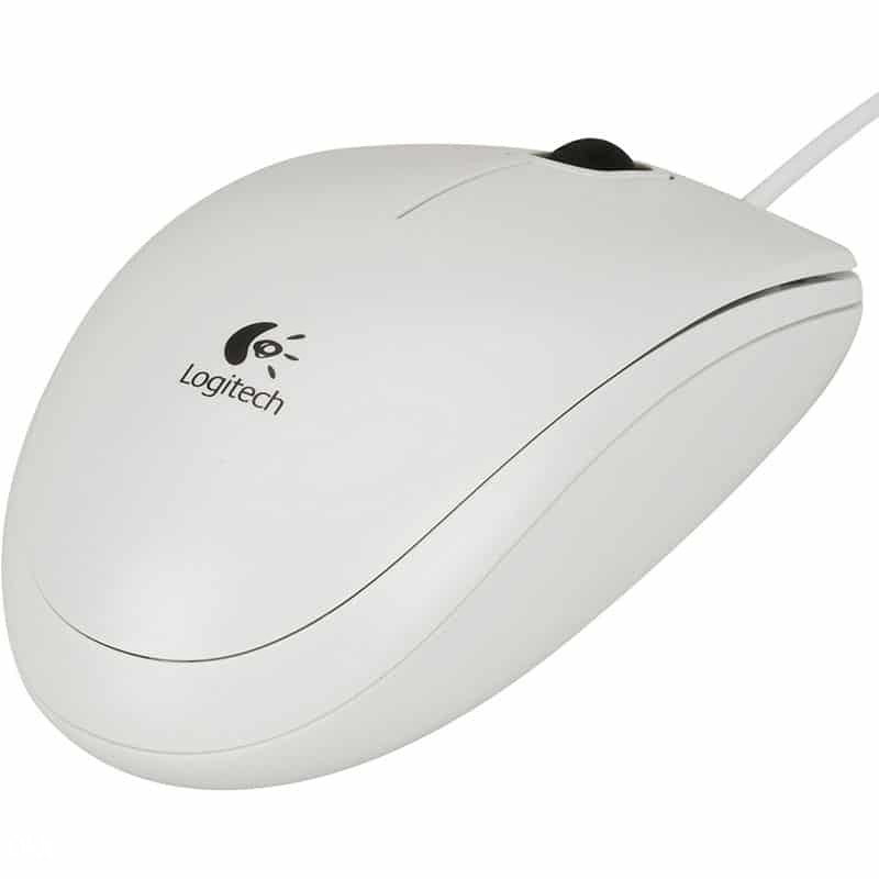 Logitech B100 žičani USB miš - bijeli