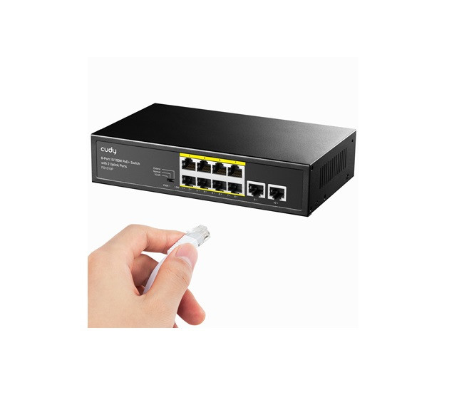 Cudy 8-Port 10/100M PoE+ switch FS1010P