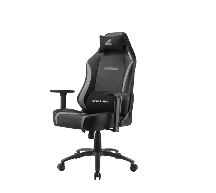 STOLICA SHARKOON SKILLER SGS20 FABRIC BLACK/GREY