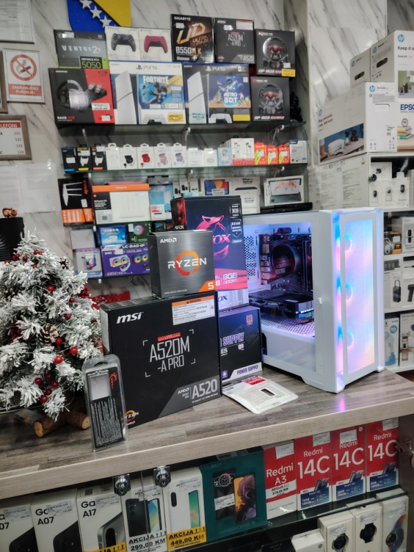 GAMING PC RAČUNAR Ryzen 5 5500 AMD SSD 1TB RAM 16GB RX580