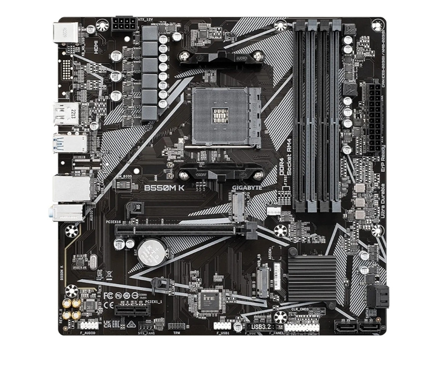 MATICNA PLOČA MB B550M K GIGABYTE AM4 4XDDR4 2XM.2 4XSATA