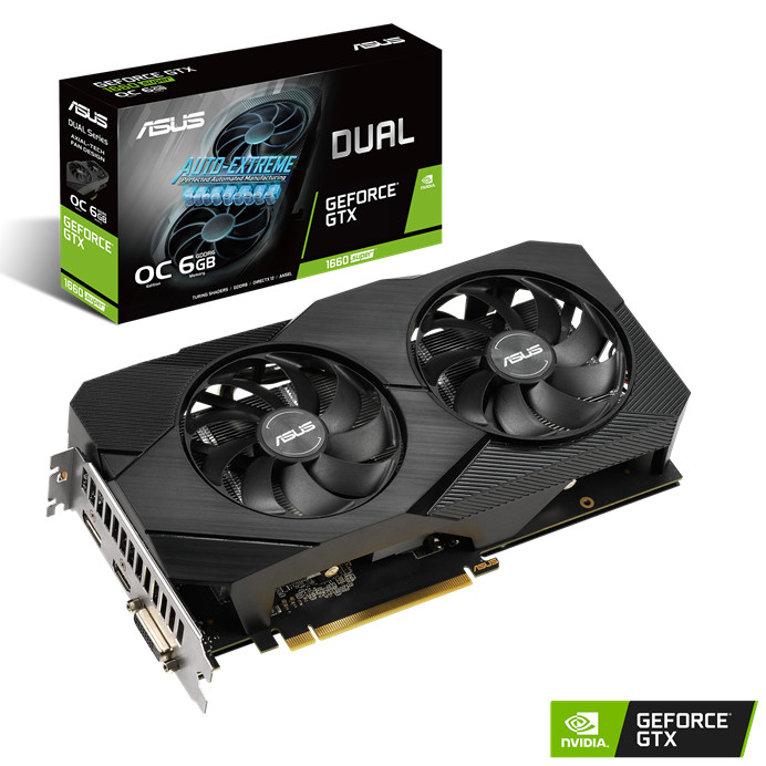 ASUS DUAL GEFORCE GTX 1660 SUPER OC EDITION - 6GB