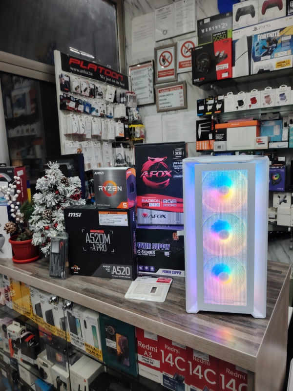 GAMING PC RAČUNAR Ryzen 5 5500 AMD SSD 1TB RAM 16GB RX580