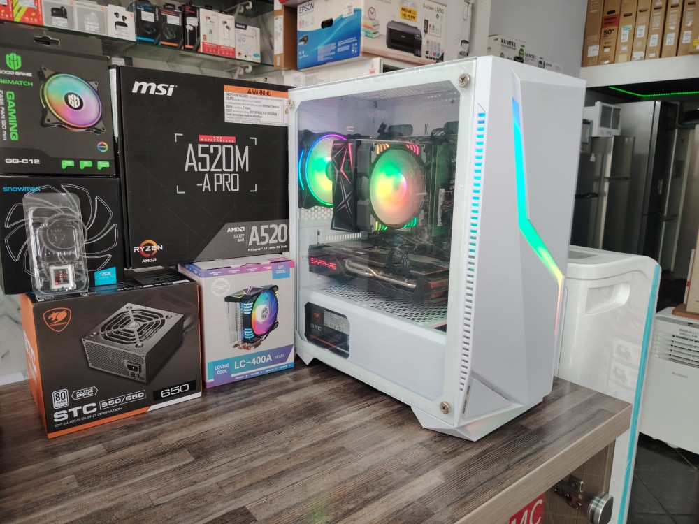 GAMING PC RAČUNAR RYZEN 5 5600X RAM 16GB SSD 1TB SAPPHIRE 5700 XT