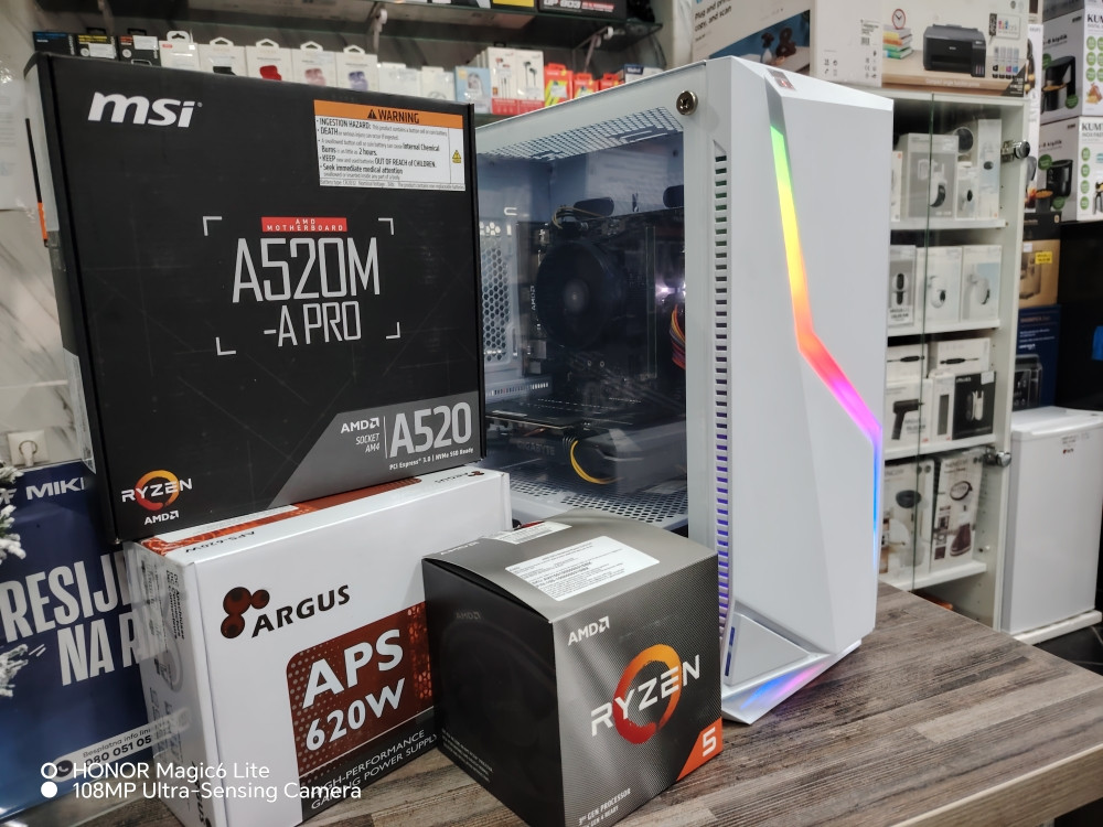 GAMING PC RAČUNAR RYZEN 5 3600 RAM 16GB SSD500GB