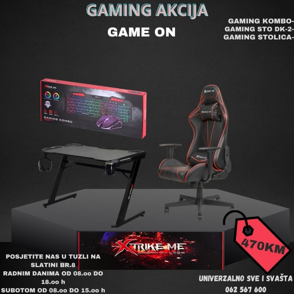 GAMER SET STO+ STOLICA+ TASTATURA
