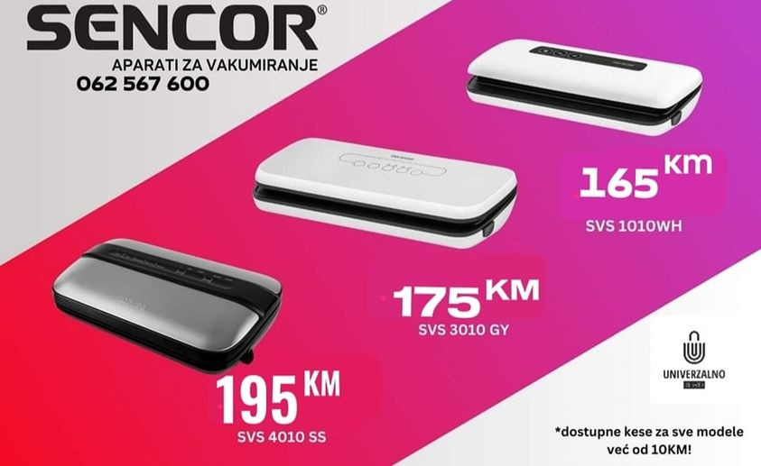 SENCOR APARATI ZA VAKUMIRANJE