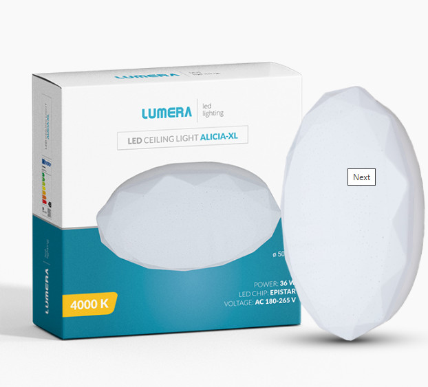 LED plafonjera Lumera Lighting Alicia, 36W, 4000K