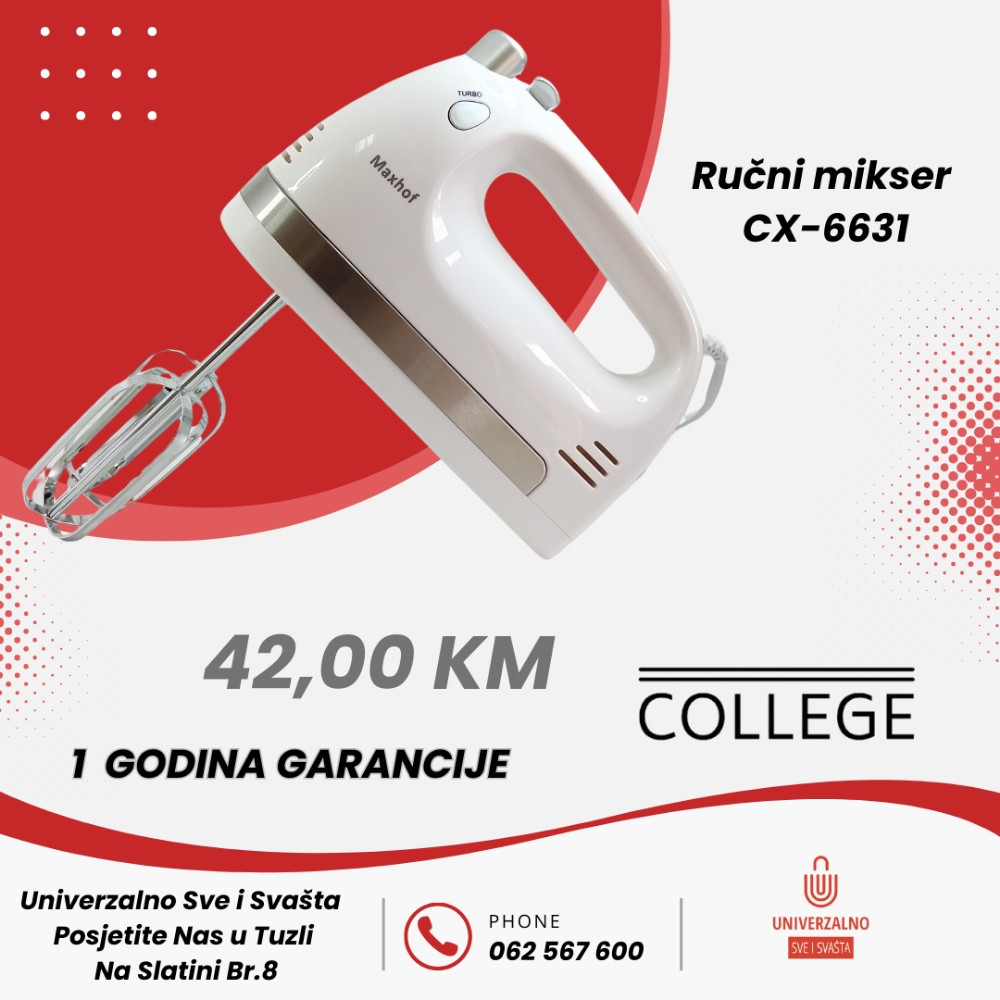 BLACK FRIDAY MAXHOF RUČNI MIKSER CX-6631 MAXHOF