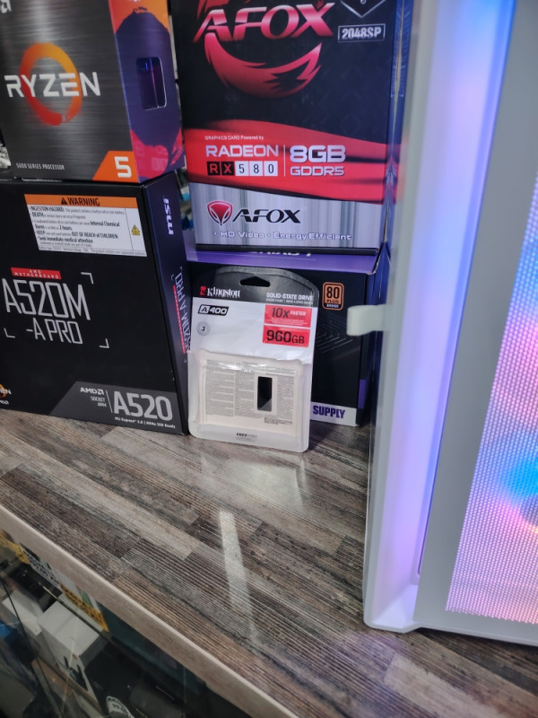 GAMING PC RAČUNAR Ryzen 5 5500 AMD SSD 1TB RAM 16GB RX580