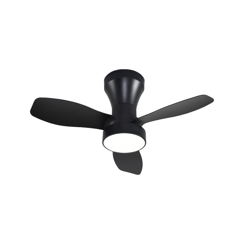 STROPNI VENTILATOR SA SVJETILJKOM GREEN TECH 24", 18W, 3CCT, CRNI