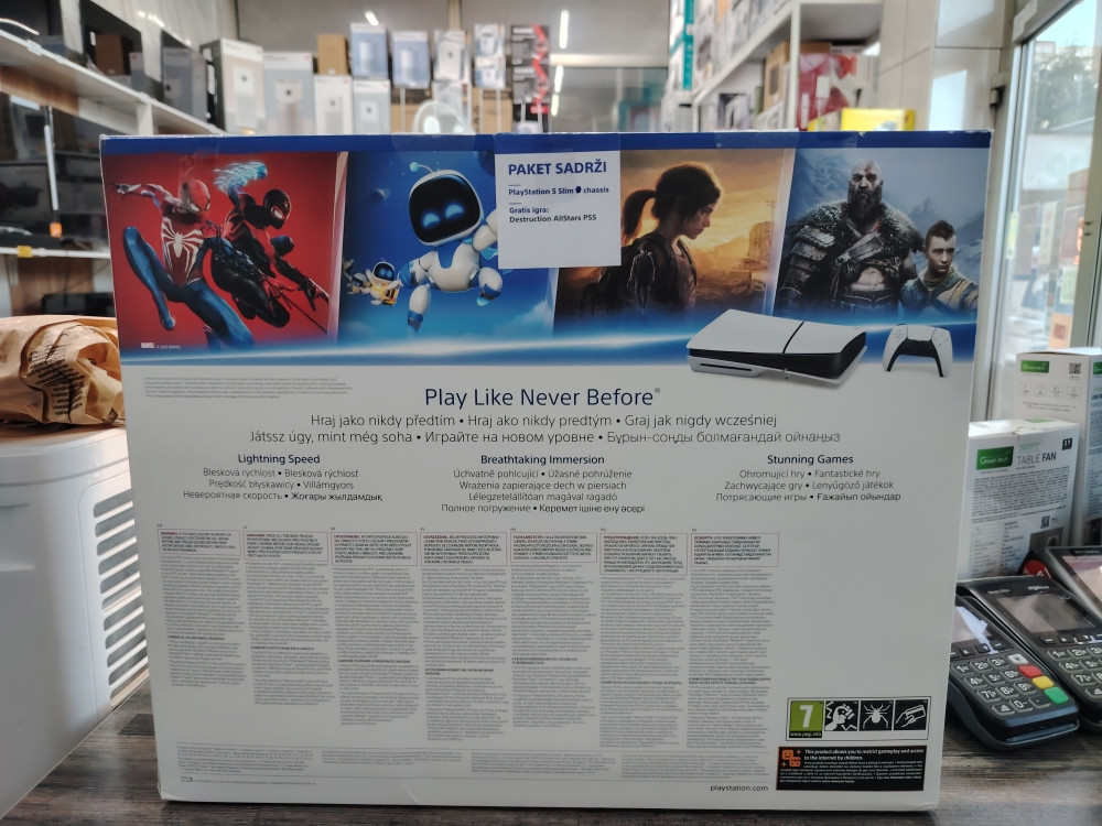 PLAYSTATION 5 SLIM E CHASSIS + DESTRUCTION ALL STARS IGRICA