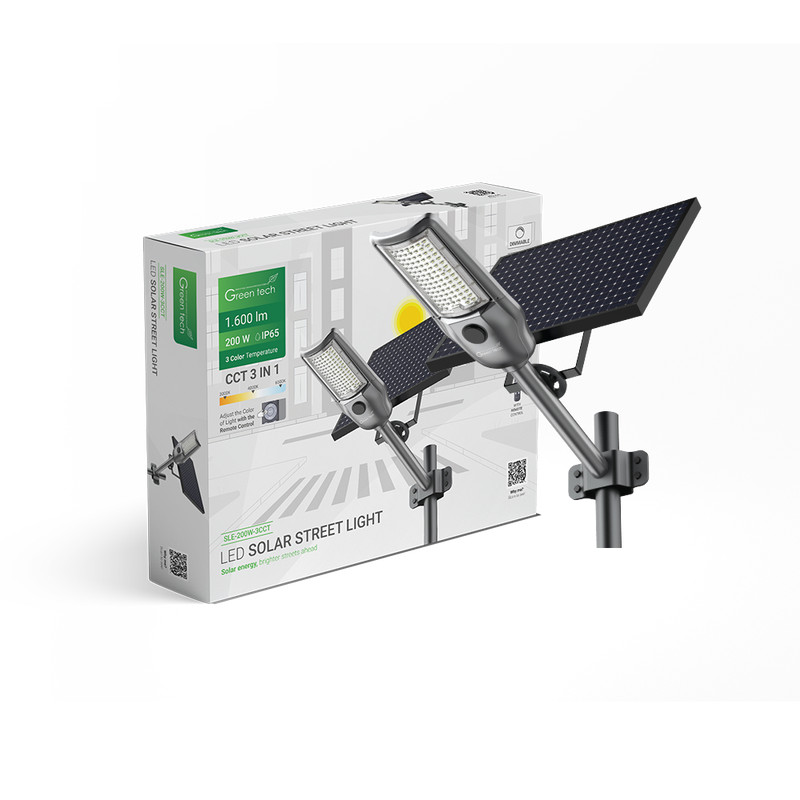 LED ULICNA SVJETILJKA GREEN TECH 200W, 3CCT, IP65