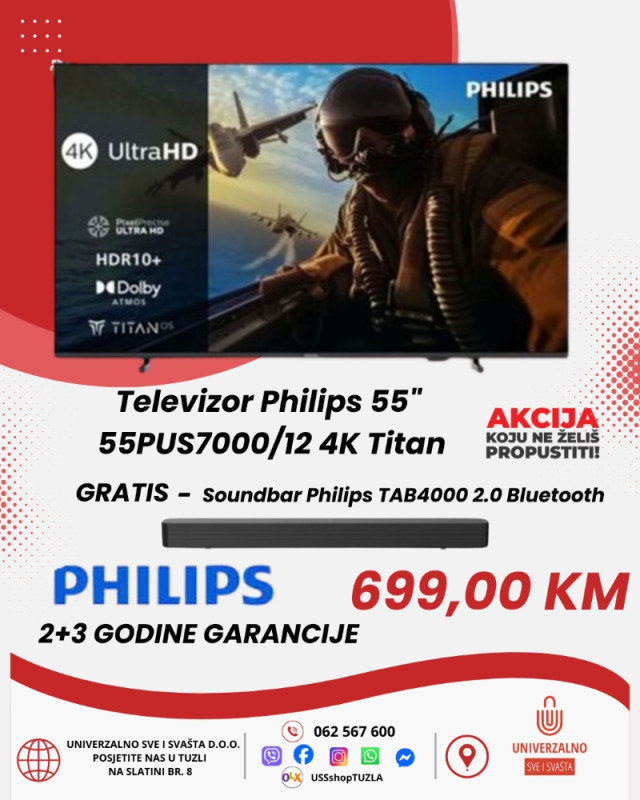 TV PHILIPS 55PUS7000