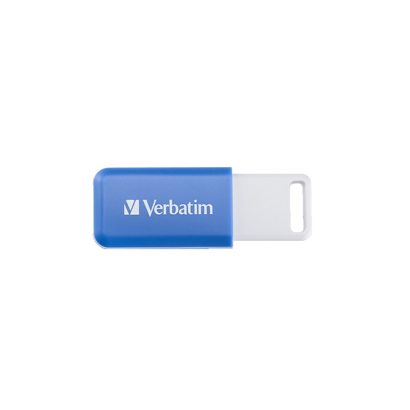 USB MEMORIJSKI STIK 2.0 VERBATIM 64GB, PLAVI , DATABAR