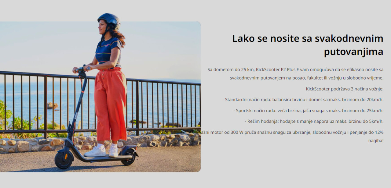 Segway Ninebot KickScooter E2 električni skuter