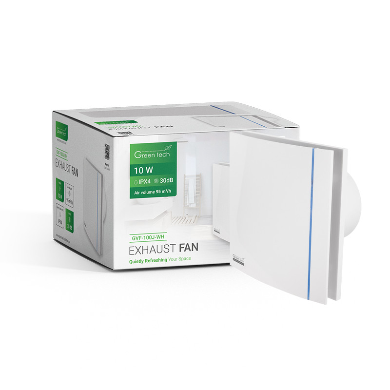 ISPUSNI VENTILATOR GREEN TECH GVF-100J BIJELI