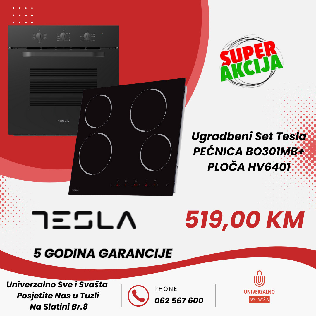 TESLA UNGRADBENI SET BO301MB + HV6401 - CRNI