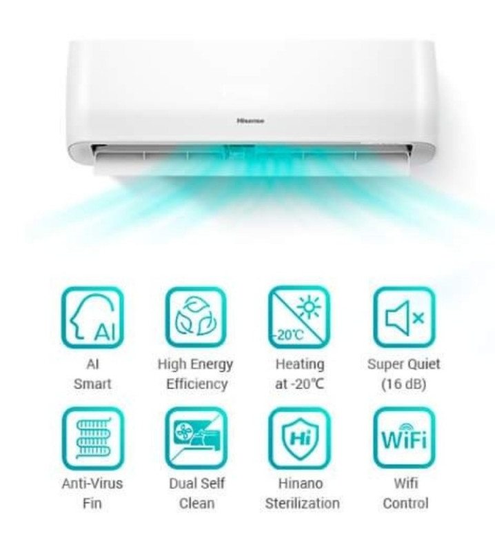 HISENSE INVENTER KLIMA 9 Ka -20 wifi ekspert smart 9ka