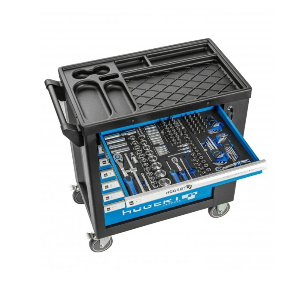 HOGERT SET KOLICA ZA ALAT SA 7 LADICA HT7G050 GRATIS VAP 110BAR