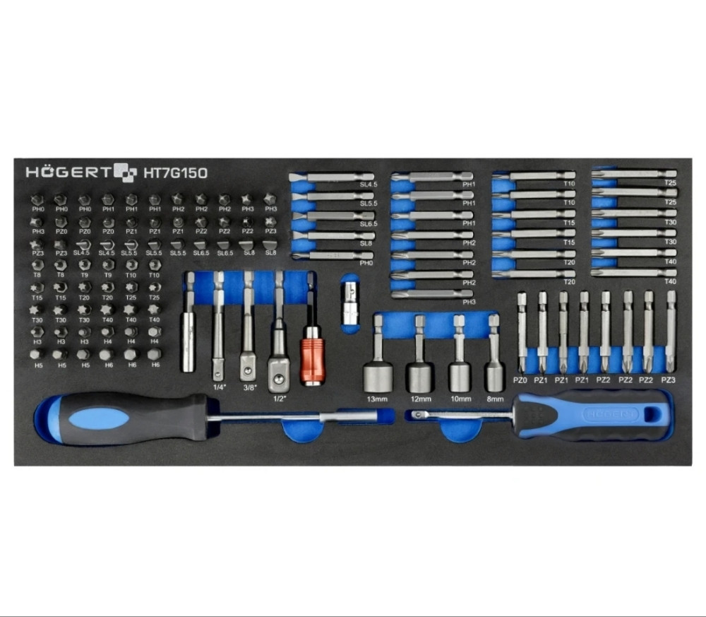 HOGERT SET KOLICA ZA ALAT SA 7 LADICA HT7G050 GRATIS VAP 110BAR