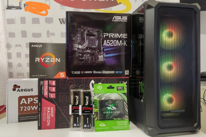 GAMING RACUNAR PC RYZEN 5 5500 RX 6600 16 GB 240GB SSD
