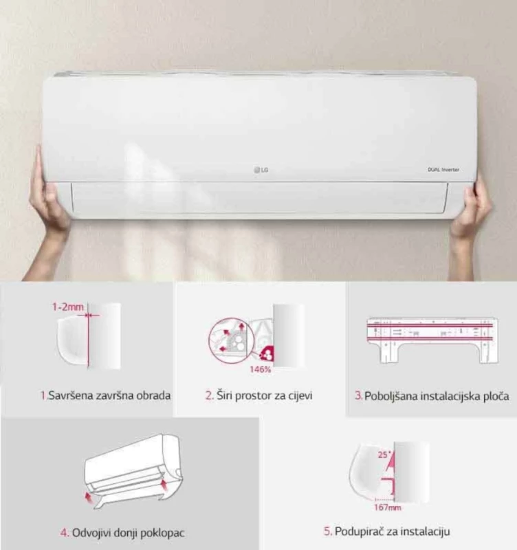 LG KLIMA S12EQ 12-KA INVENTER DUAL INVENTER 12