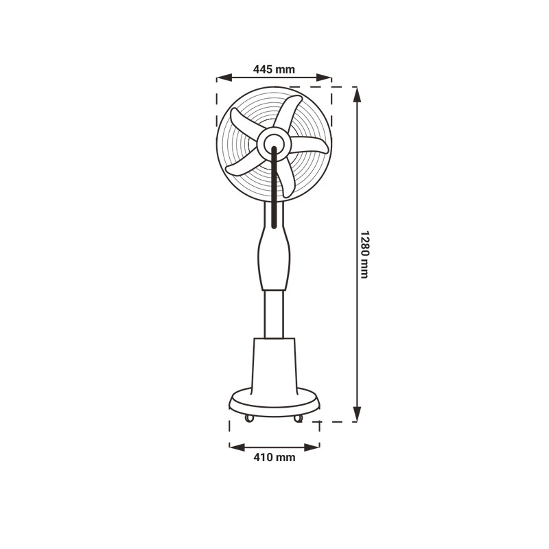 VENTILATOR S MAGLICOM GREEN TECH 90W, 16, 3.3 L, S TIMEROM ,CRNI