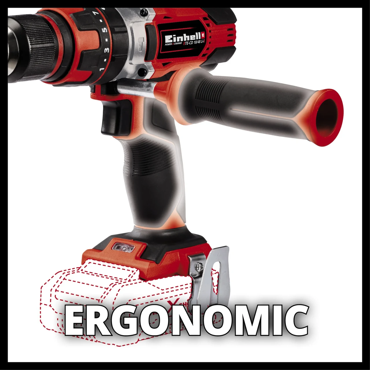 EINHELL AKU UDARNA BUSILICA TE-CD 18/48 Li - SOLO
