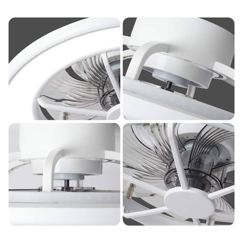 STROPNI VENTILATOR SA SVJETILJKOM GREEN TECH, 18,40W,3CCT, BIJELI