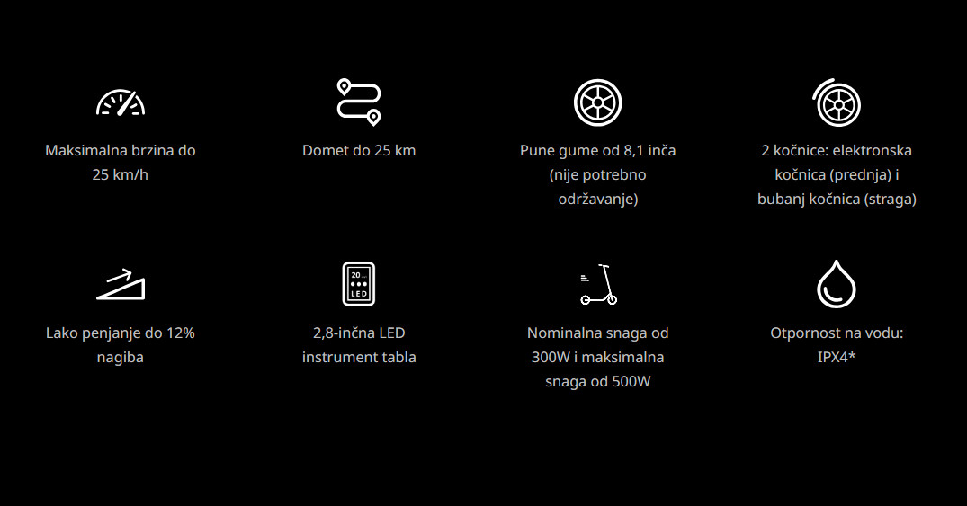 Segway Ninebot KickScooter E2 električni skuter