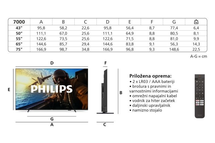 TV PHILIPS 55PUS7000