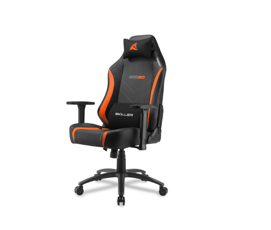 STOLICA SHARKOON SKILLER SGS20 FABRIC BLACK/ORANGE