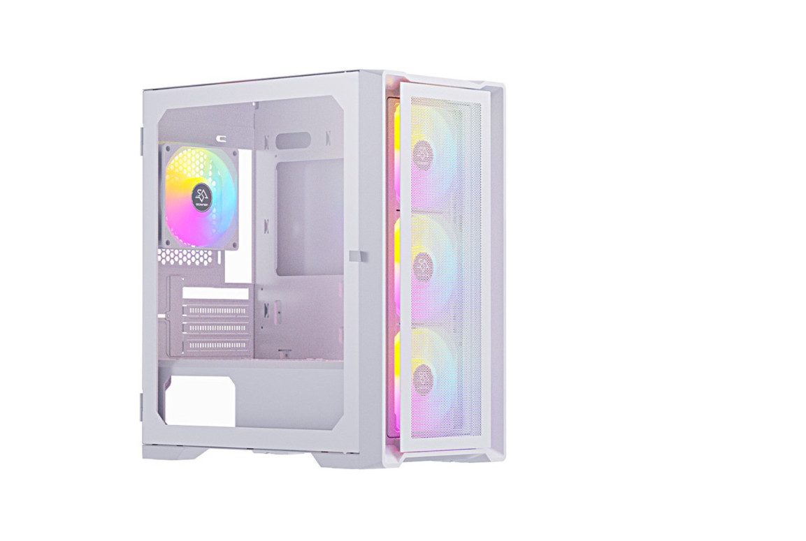 GAMING KUCISTE - CS032 White + 3 X LED FAN INCLUDED