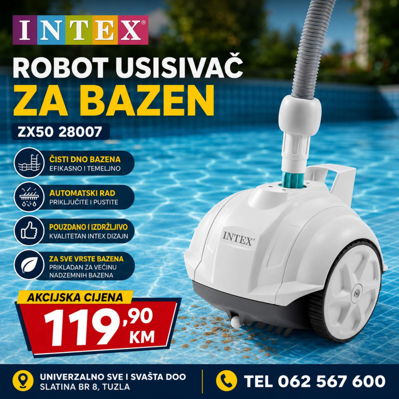 INTEX ROBOT USISIVAC ZA BAZEN ZX50 - 28007