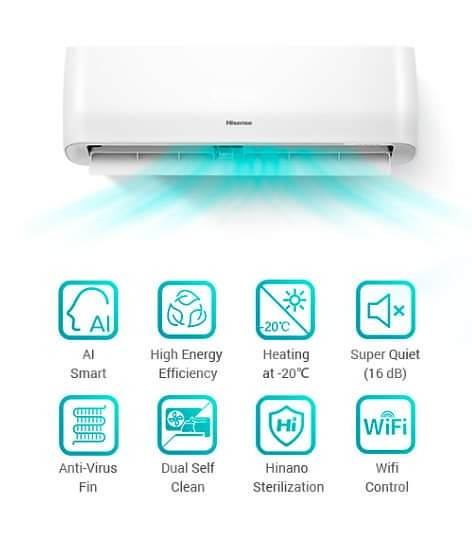 Hisense EXPERT SMART 12K INVENTER - 20 WiFi